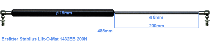 Stabilus Lift-O-Mat 1432EB