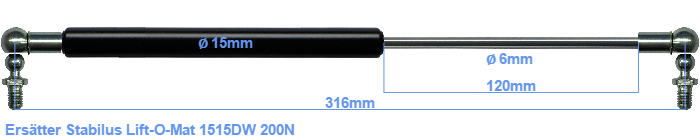 Stabilus Lift-O-Mat 1515DW