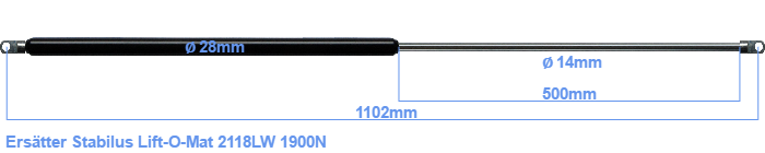 Stabilus Lift-O-Mat 2118LW