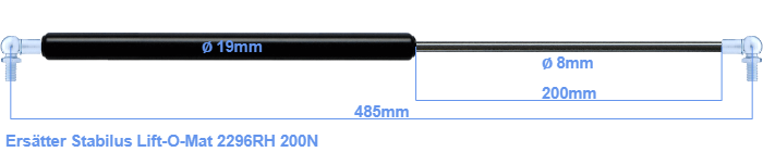 Stabilus Lift-O-Mat 2296RH